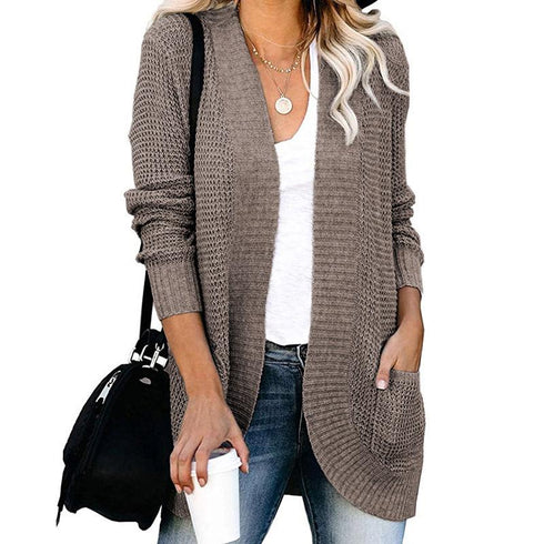 Large Pocket Sweater Cardigan